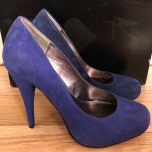 Blue Suede Steve Madden Heels